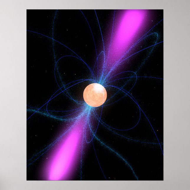 Affiches Illustration d'un pulsar 2 (Devant)