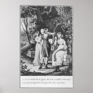 Affiches Illustration "les peines de Werther" par