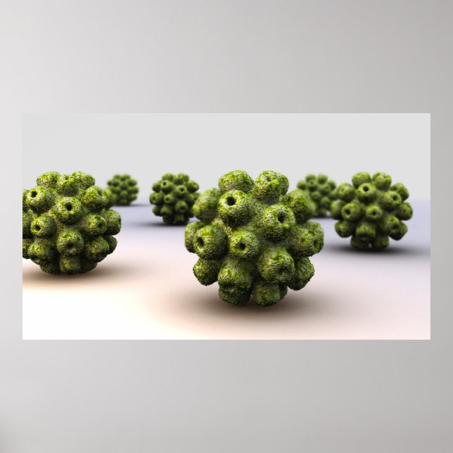 Affiches Image Conceptuelle De Polyomavirus (Devant)