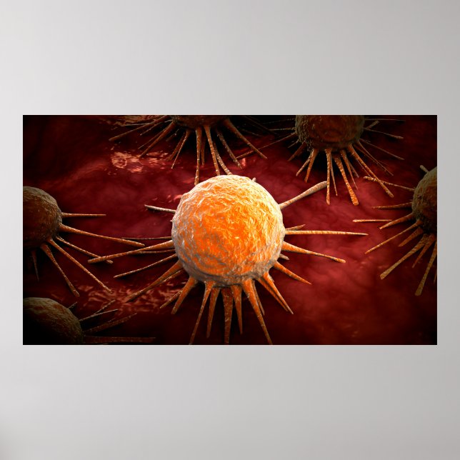 Affiches Image Conceptuelle Du Virus Du Cancer 1 (Devant)