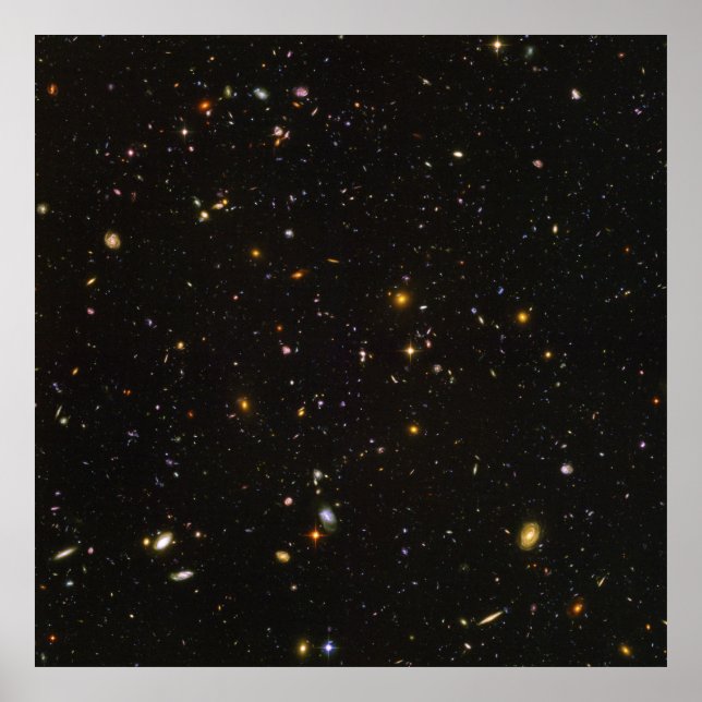 Affiches Image de l'espace de champ ultra profond Hubble (Devant)