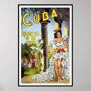 Affiches Image de voyage rétro vintage Cuba