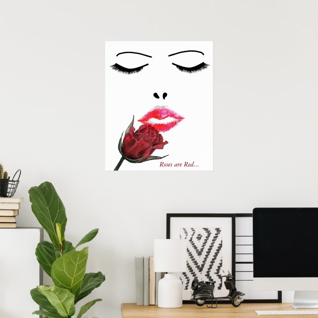 Affiches Image Roses sont Rouges (Bureau à domicile)