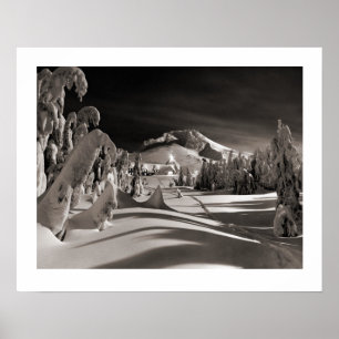 Affiches Image ski vintage, Vers le village d'hiver