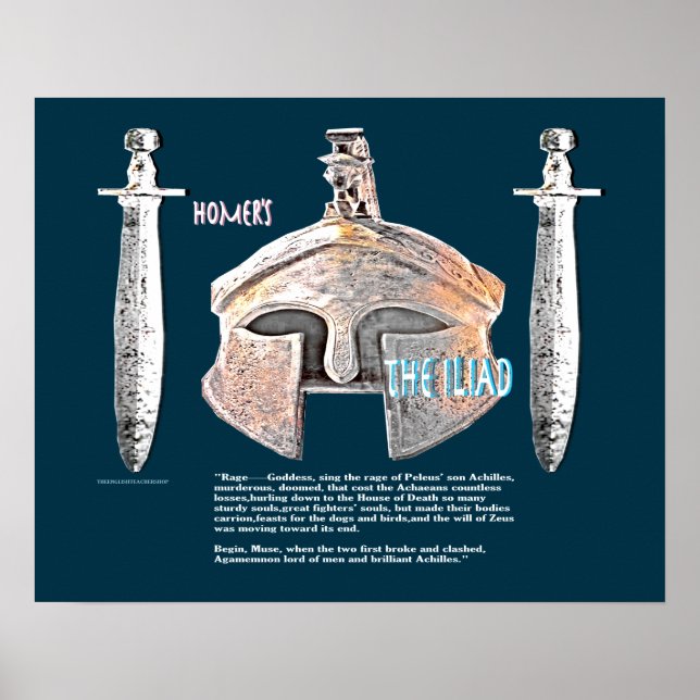 Affiches Image/texte de l'Iliad (Devant)