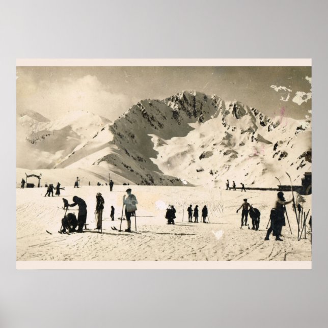 Affiches Image vintage, France, Superbagneres, Ski (Devant)