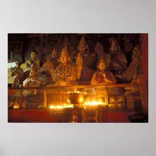 Affiches Images de Lamas au monastère de Sara, Lhassa,