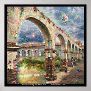 Affiches Imaginaire d'arcade de mission de Deepdream