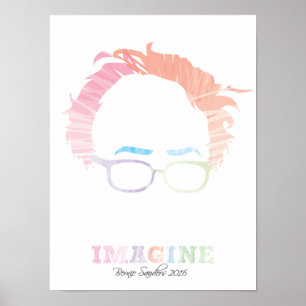 Affiches Imagine Bernie Sanders 2016 - aquarelles