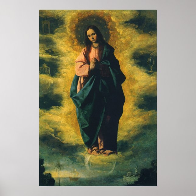 Affiches Immaculée Conception par Francisco de Zurbaran (Devant)