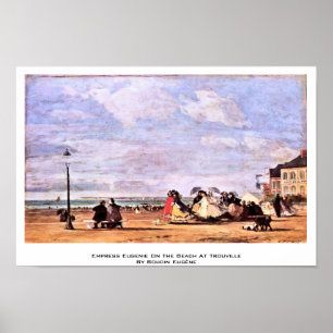 Affiches Impératrice Eugenie sur la plage chez Trouville