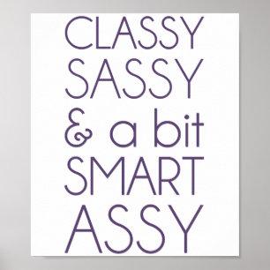 Affiches Impertinent chic et un Assy de Smart de peu