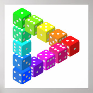 Affiches Impossible Dice Triangle