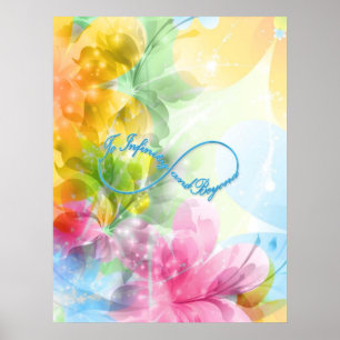 Affiches Impressionnant symbole Infinity "À l'infini et au-