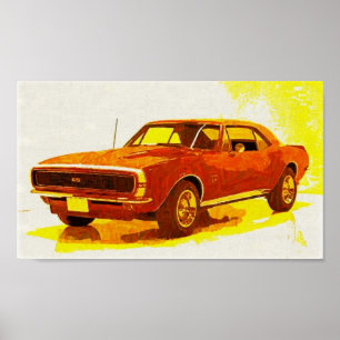 Affiches Impressionniste de 67 Camaro