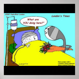 Affiches Imprimantes d'affiche amusantes de l'hôpital Golfb