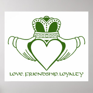 Affiches Imprimé/affiche irlandais Claddagh
