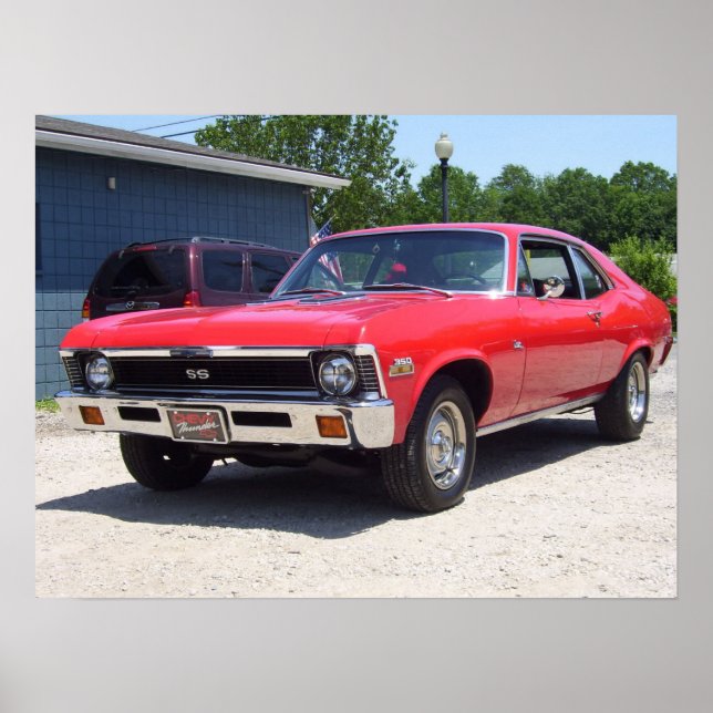Affiches Imprimé Chevy Nova 1972 (Devant)