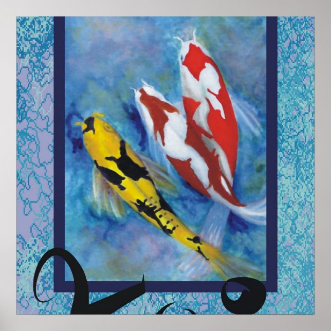 Affiches Imprimé Koi (Devant)