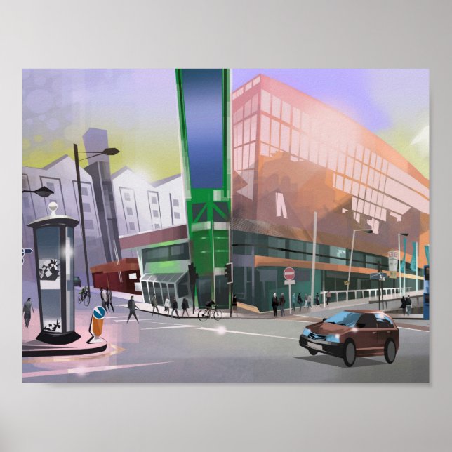 Affiches imprimer art Manchester Picadilly Gare (Devant)
