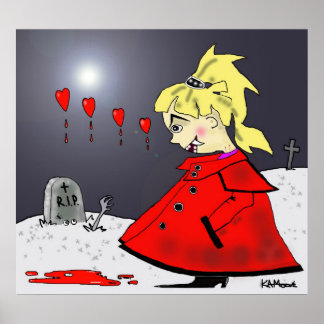 Affiches Imprimer "Bite Size in The Graveyard" - par Kev Mo