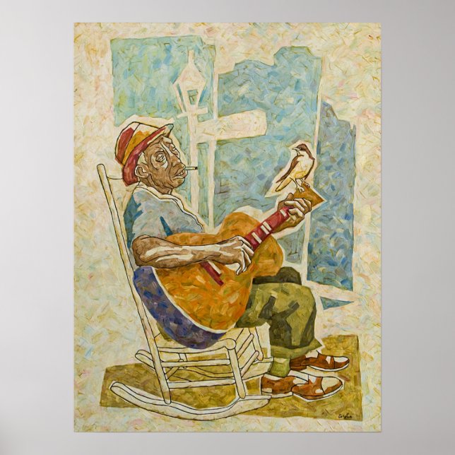 Affiches Imprimer "Blues Bird" (Devant)