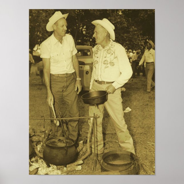 AFFICHES IMPRIMER DES COOTS DE COWBOY (Devant)