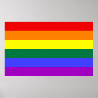 Imprimer drapeau arc-en-ciel