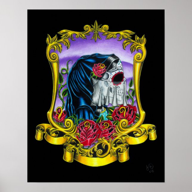 Affiches Imprimer Épouse de squelette (Devant)