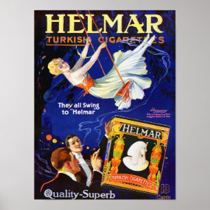 AFFICHES IMPRIMER ET CIGARETTE VINTAGE