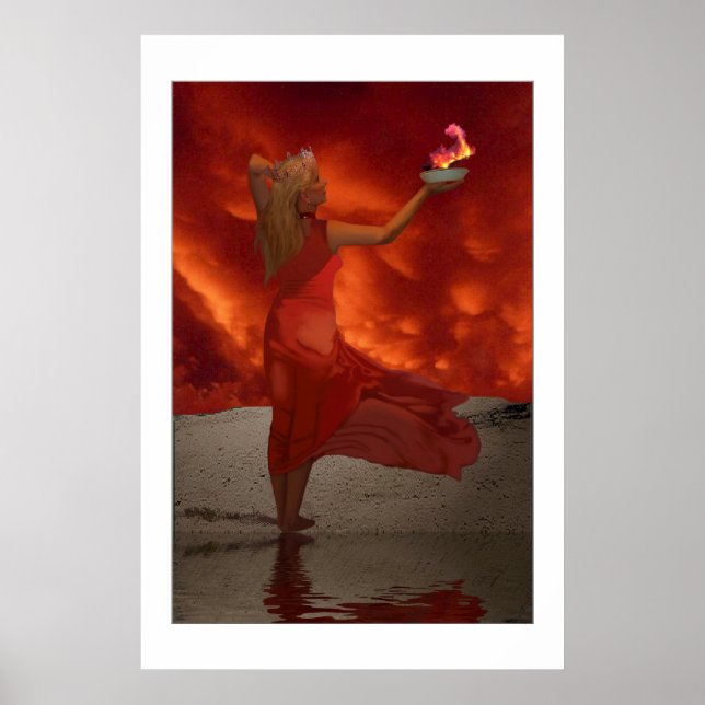 Affiches IMPRIMER "GODDESTS of FIRE" (Devant)