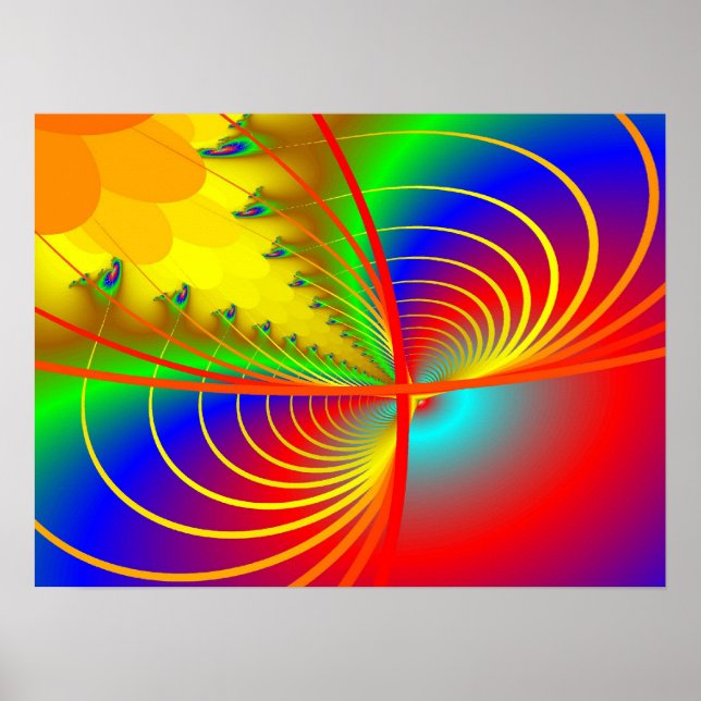 Affiches Imprimer : Graphique fractal II (Devant)