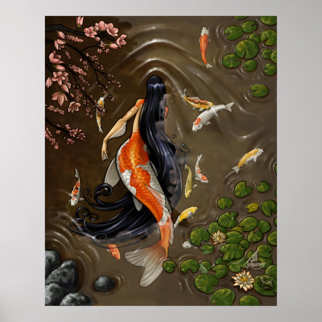 Affiches Imprimer Koi Mermaid (Devant)