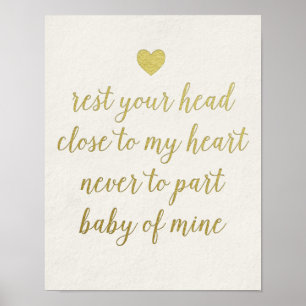 Affiches Imprimer la calligraphie de mon coeur