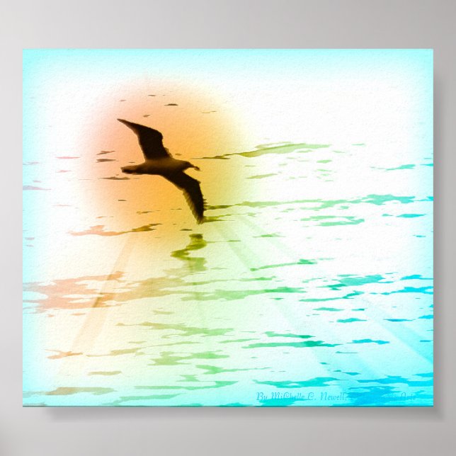 Affiches Imprimer l'affiche de la mouette du printemps (Devant)