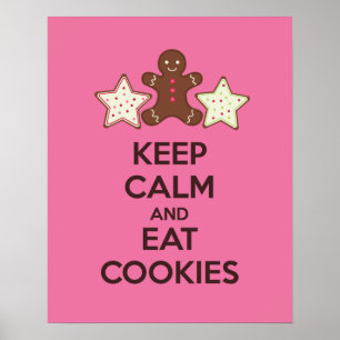 Affiches Imprimer l'affiche des cookies pour garder le calm