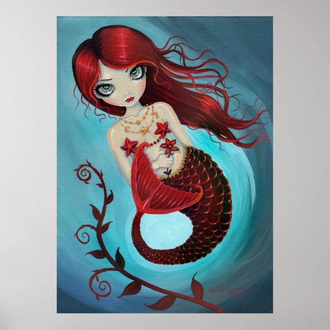 Affiches Imprimer l'affiche Ruby Mermaid (Devant)