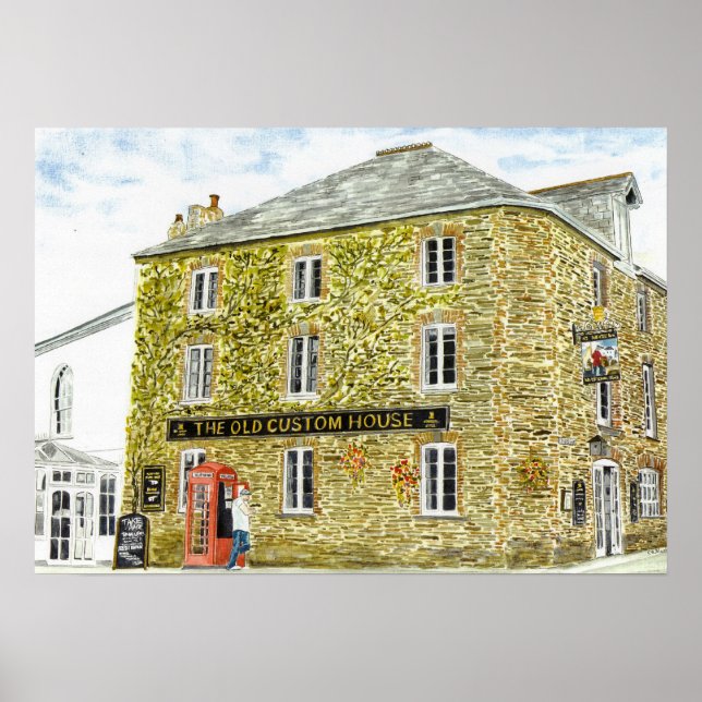 Affiches Imprimer 'L'Ancienne Maison Personnalisée' (Devant)