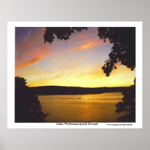 Affiches Imprimer le coucher de soleil sur le lac Wallenpau