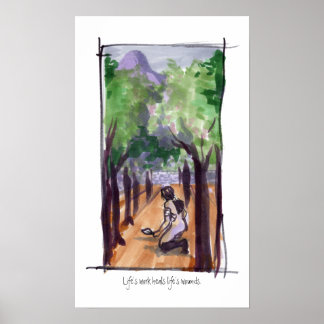 Affiches Imprimer le travail de la vie