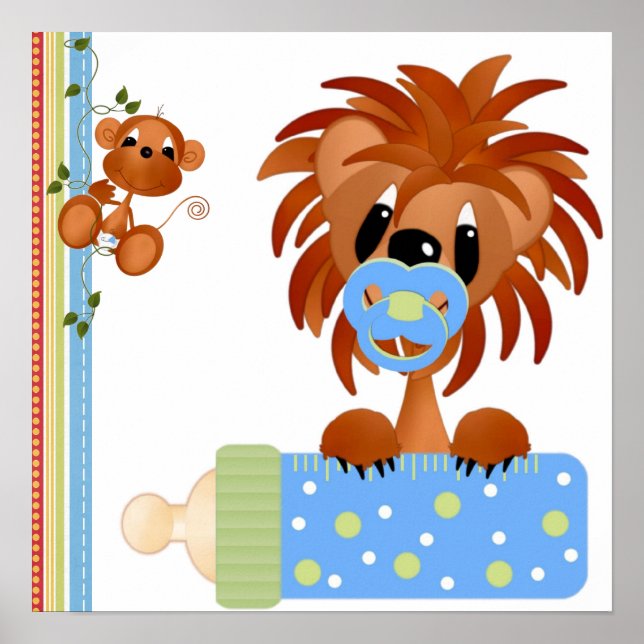 Affiches Imprimer les bébés de la jungle (Devant)