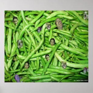 Affiches Imprimer les têtes de haricot vert