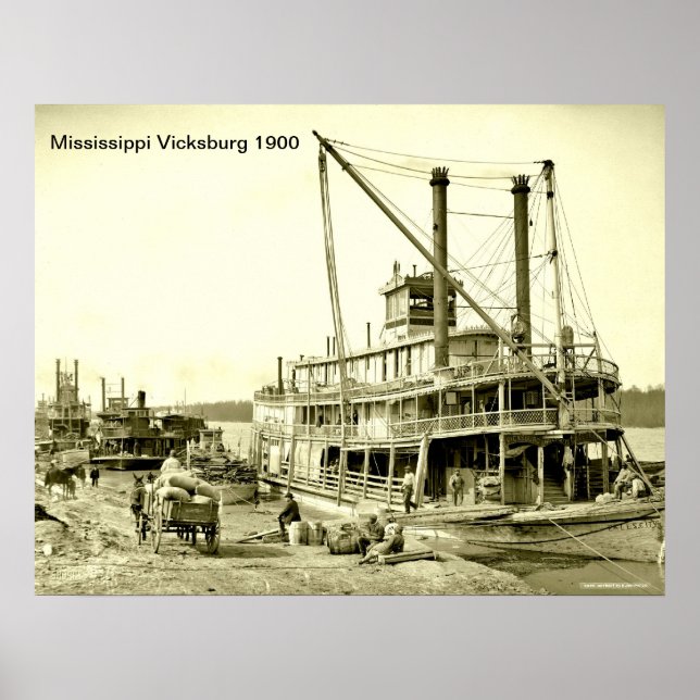 Affiches Imprimer Mississippi Vicksburg (Devant)