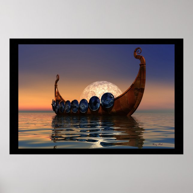 AFFICHES IMPRIMER VIKING BOAT 2 (Devant)