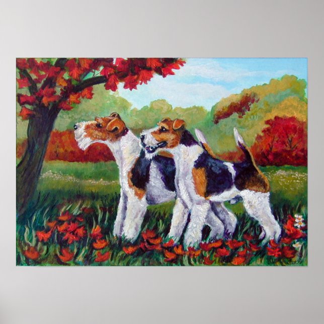 Affiches Imprimer Wire Fox Terrier (Devant)