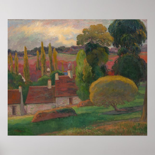 Affiches Imprimerie d'art Paul Gauguin "Farm in Brittany" (Devant)