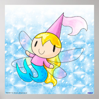 Affiches Imprimerie Mermaid Fairy Princess