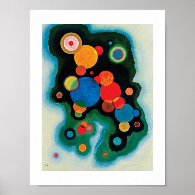Affiches Impulsion profonde par Wassily Kandinsky (Devant)