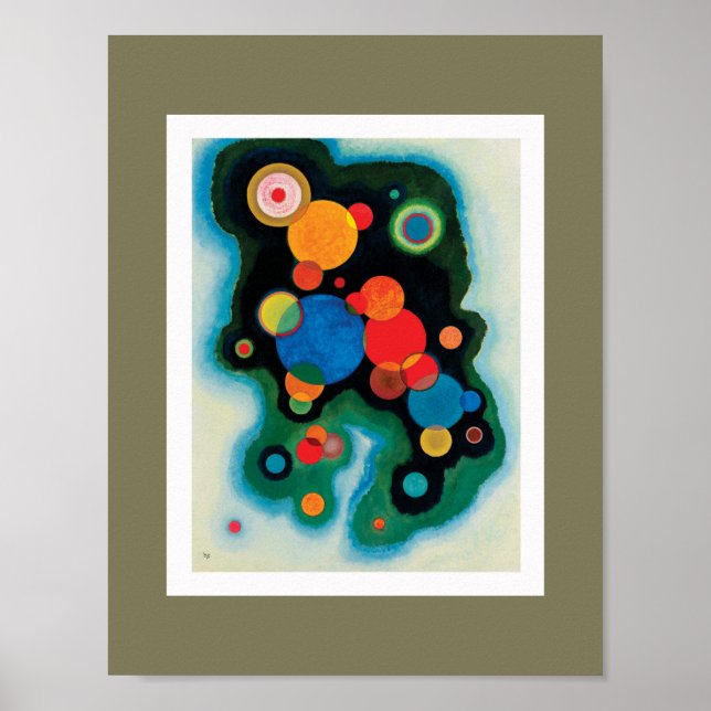 Affiches Impulsion profonde par Wassily Kandinsky (Devant)