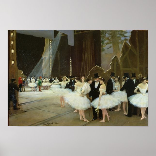 Affiches In the Wings at the Opera House, 1889 (Devant)